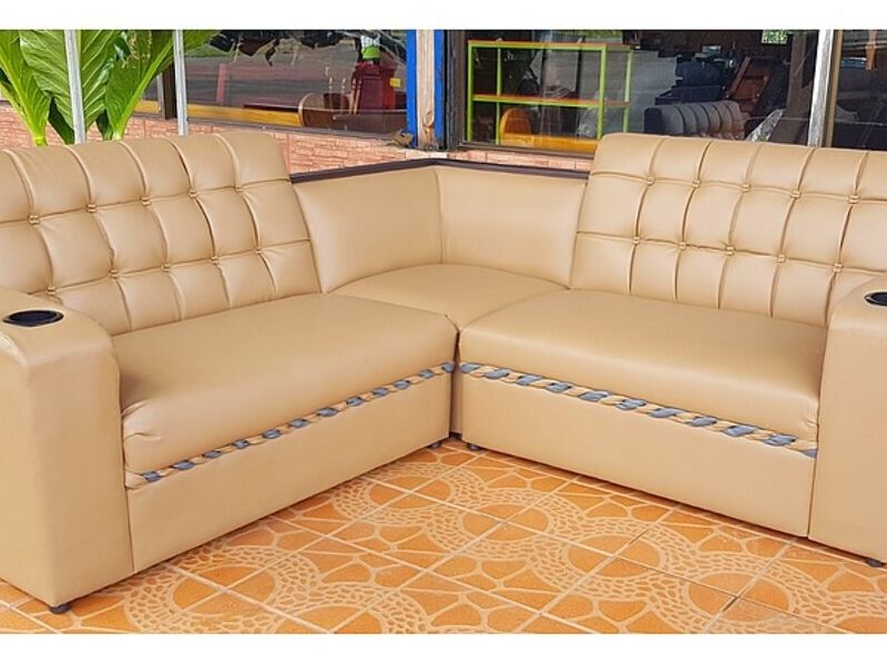 Sofá Cuero Costa Rica Onda de Mar Muebles y Colchones Construex